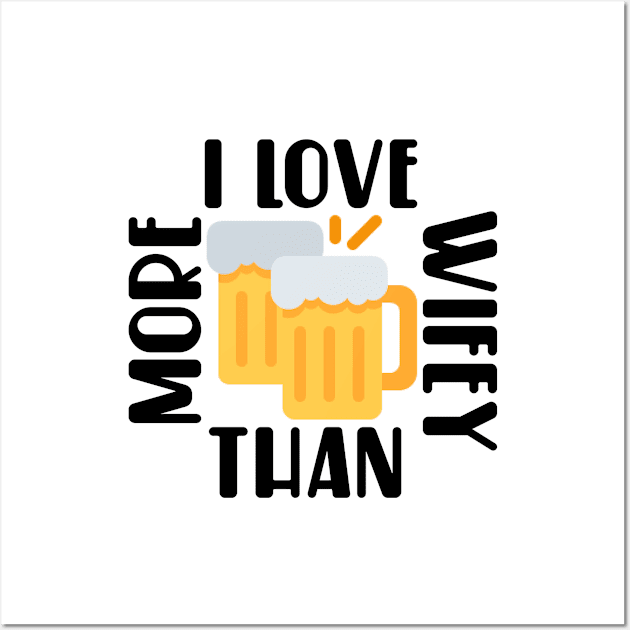 Beer love funny artwork Wall Art by MICRO-X